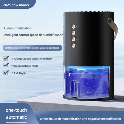 1000mlDehumidifier for Home Office Negative ions Eliminate Damp Mold and Moisture and Portable Energy Efficient Air Dehumidifier