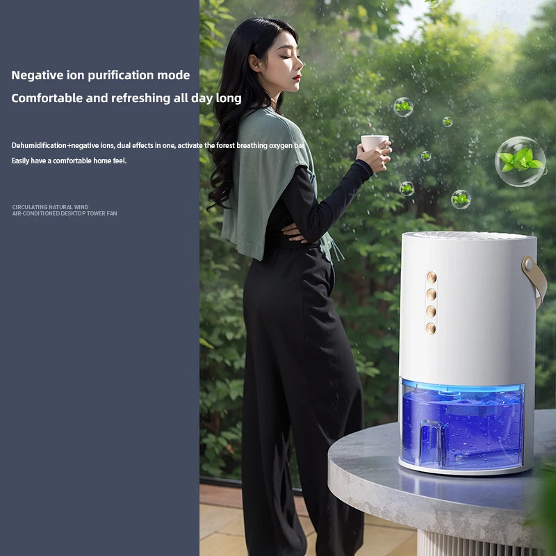 1000mlDehumidifier for Home Office Negative ions Eliminate Damp Mold and Moisture and Portable Energy Efficient Air Dehumidifier