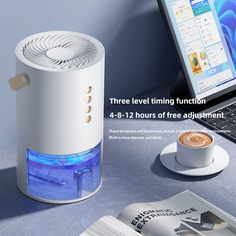 1000mlDehumidifier for Home Office Negative ions Eliminate Damp Mold and Moisture and Portable Energy Efficient Air Dehumidifier