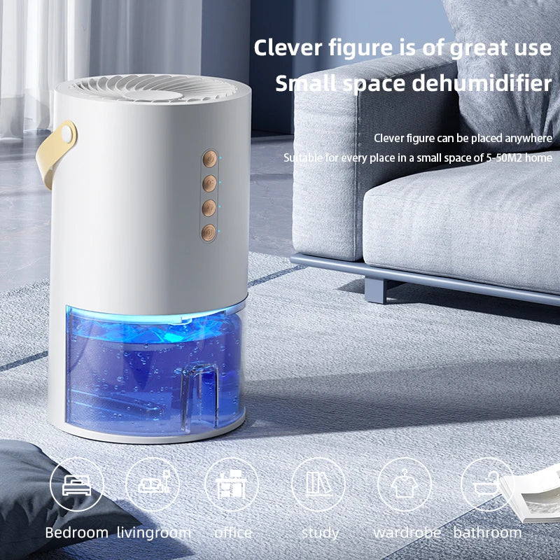 1000mlDehumidifier for Home Office Negative ions Eliminate Damp Mold and Moisture and Portable Energy Efficient Air Dehumidifier