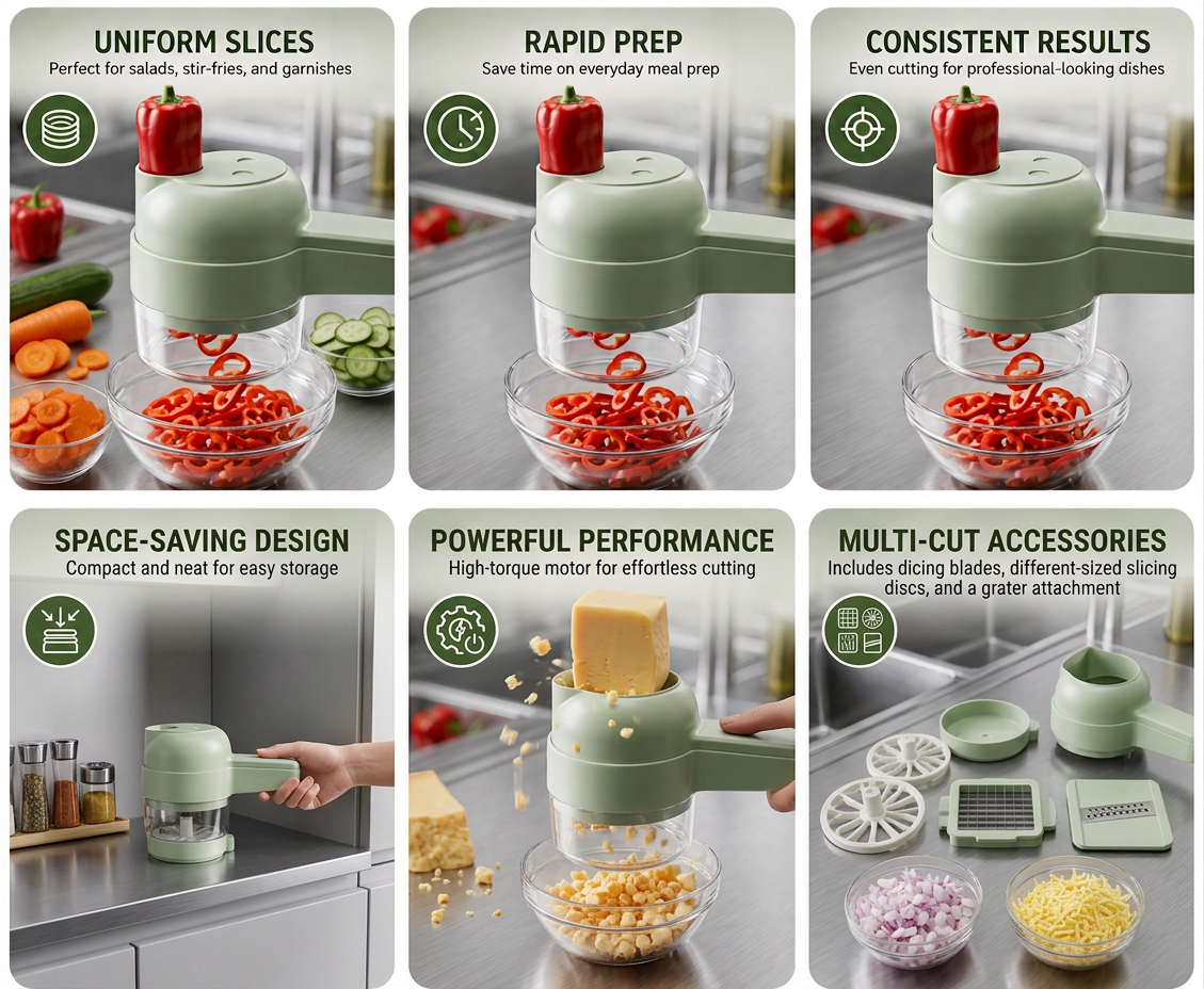 Wireless Hand-held Vegetable Cutter
