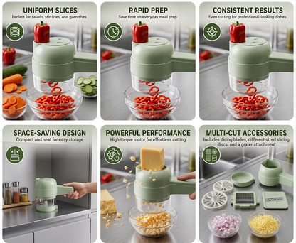 Wireless Hand-held Vegetable Cutter
