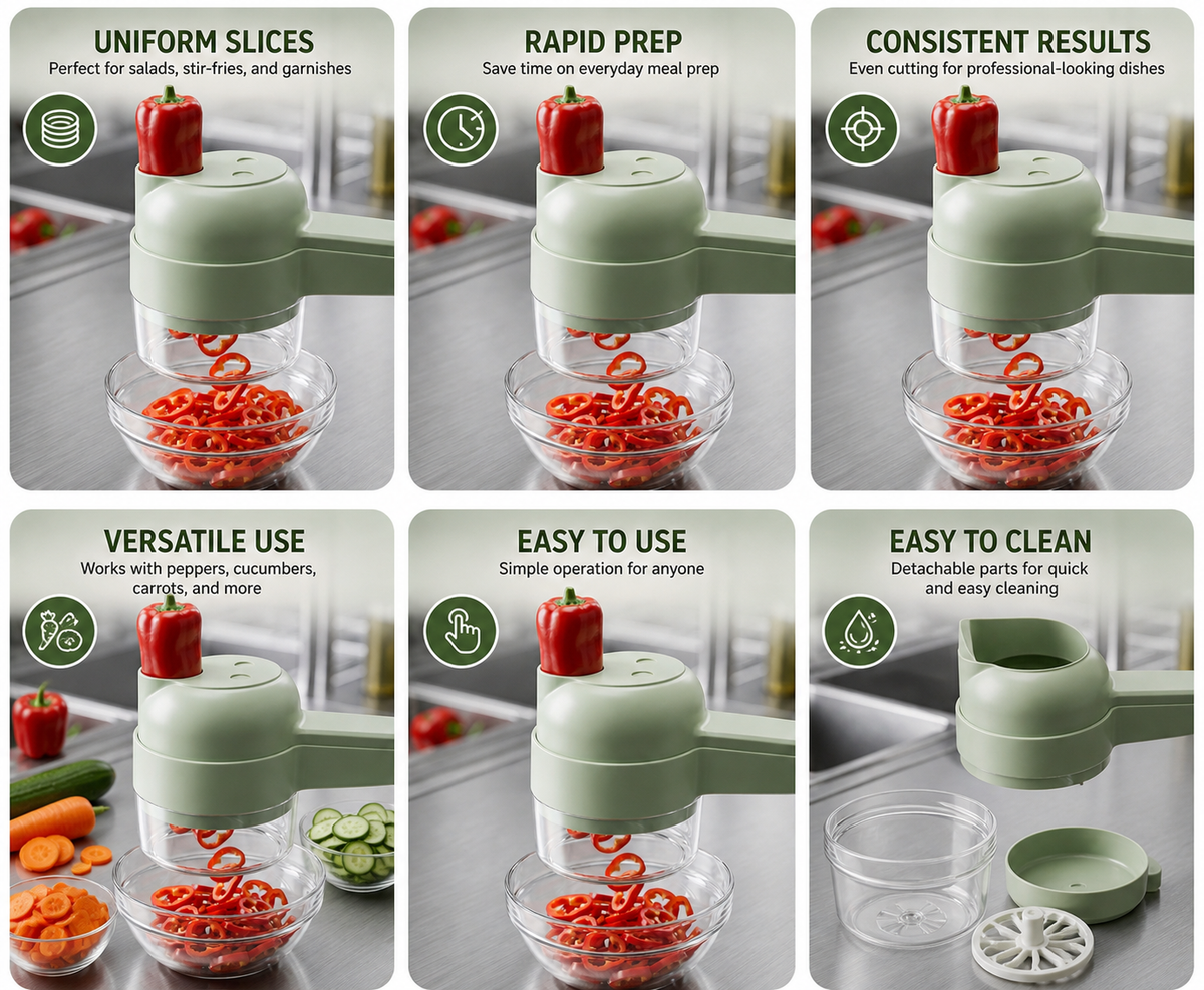 Wireless Hand-held Vegetable Cutter