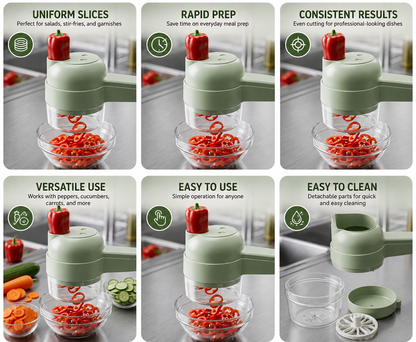 Wireless Hand-held Vegetable Cutter