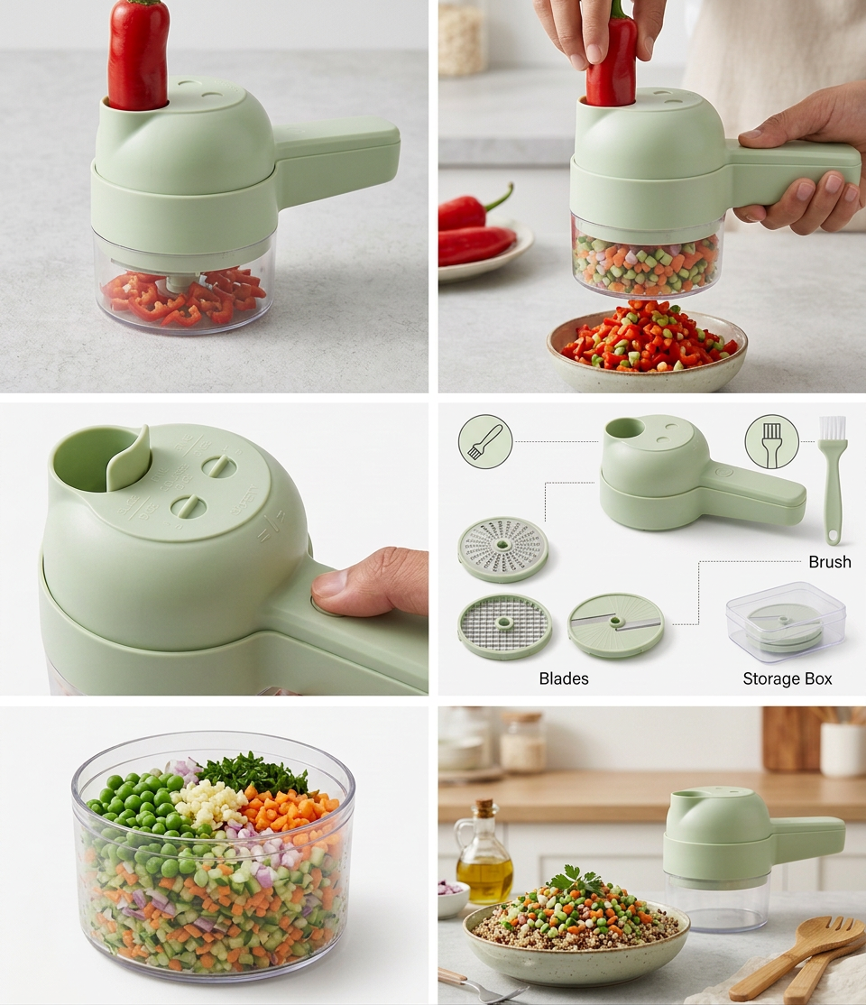 Wireless Hand-held Vegetable Cutter